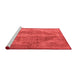 Industrial Red Washable Rugs