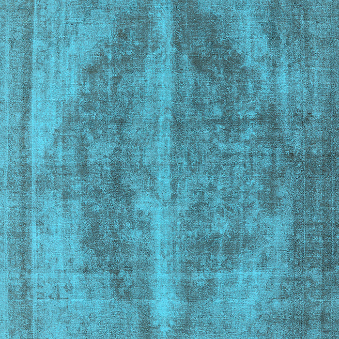 Machine Washable Oriental Light Blue Industrial Rug, wshurb1767lblu