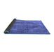 Sideview of Oriental Blue Industrial Rug, urb1767blu