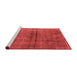 Industrial Red Washable Rugs