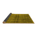 Sideview of Oriental Yellow Industrial Rug, urb1768yw