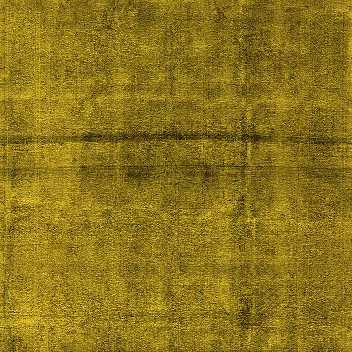 Machine Washable Oriental Yellow Industrial Rug, wshurb1768yw