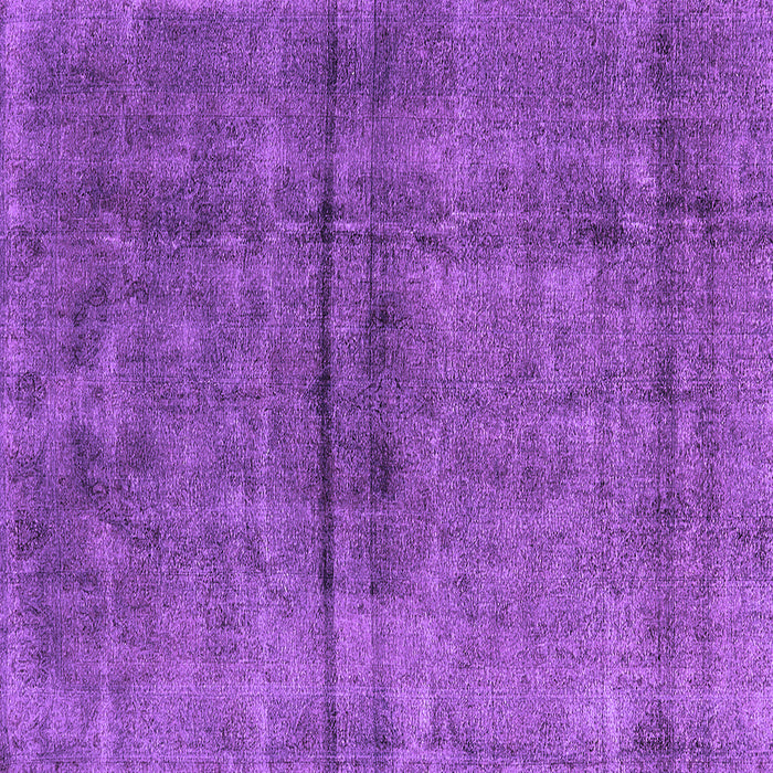 Square Machine Washable Oriental Purple Industrial Area Rugs, wshurb1768pur