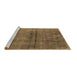 Sideview of Machine Washable Oriental Brown Industrial Rug, wshurb1768brn