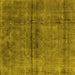 Square Oriental Yellow Industrial Rug, urb1768yw