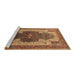 Sideview of Machine Washable Oriental Brown Industrial Rug, wshurb1769brn