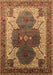 Machine Washable Oriental Brown Industrial Rug, wshurb1769brn