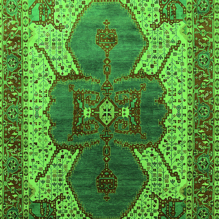 Oriental Green Industrial Rug, urb1769grn