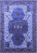 Machine Washable Oriental Blue Industrial Rug, wshurb1769blu