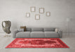 Industrial Red Washable Rugs