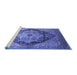 Sideview of Machine Washable Oriental Blue Industrial Rug, wshurb1770blu