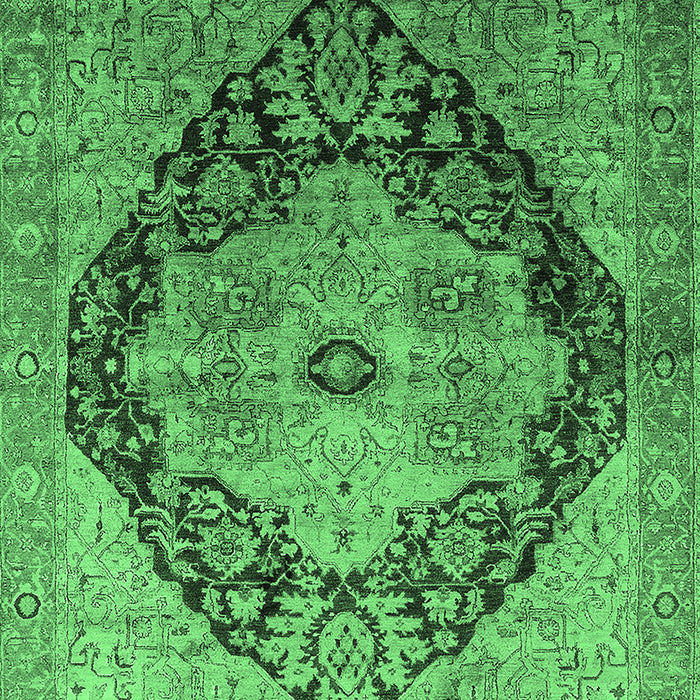 Oriental Emerald Green Industrial Rug, urb1770emgrn