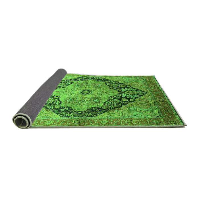 Sideview of Oriental Green Industrial Rug, urb1770grn