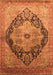 Machine Washable Oriental Orange Industrial Area Rugs, wshurb1770org