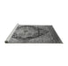 Sideview of Machine Washable Oriental Gray Industrial Rug, wshurb1770gry