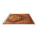 Sideview of Machine Washable Oriental Orange Industrial Area Rugs, wshurb1770org