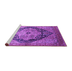 Sideview of Machine Washable Oriental Purple Industrial Area Rugs, wshurb1770pur