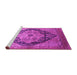 Sideview of Machine Washable Oriental Pink Industrial Rug, wshurb1770pnk