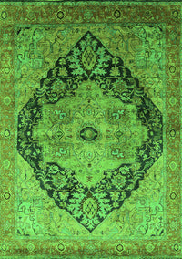 Oriental Green Industrial Rug, urb1770grn