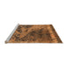 Sideview of Machine Washable Oriental Orange Industrial Area Rugs, wshurb1771org