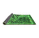 Sideview of Oriental Green Industrial Rug, urb1771grn