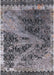 Mid-Century Modern Dark Gray Black Oriental Rug, urb1771