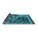 Sideview of Oriental Light Blue Industrial Rug, urb1771lblu