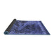 Sideview of Oriental Blue Industrial Rug, urb1771blu