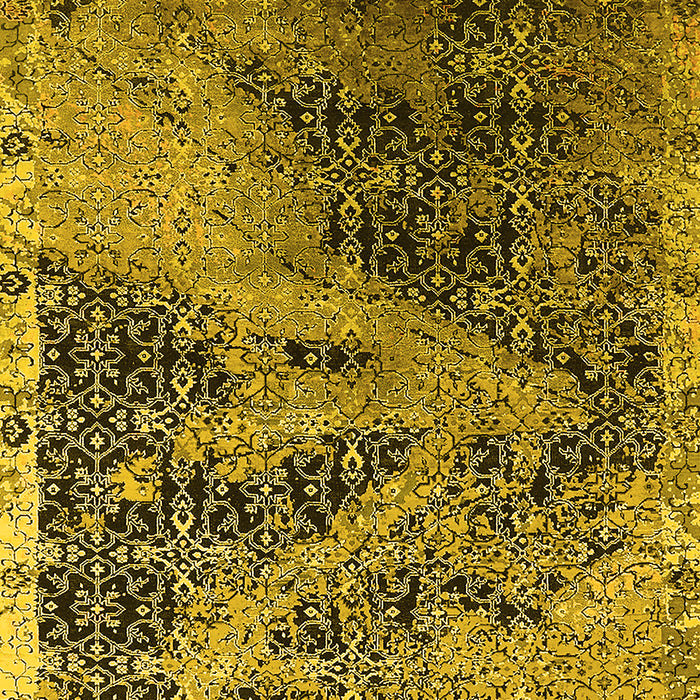 Oriental Yellow Industrial Rug, urb1771yw