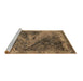 Sideview of Machine Washable Oriental Brown Industrial Rug, wshurb1772brn