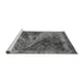 Sideview of Machine Washable Oriental Gray Industrial Rug, wshurb1772gry