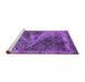 Sideview of Machine Washable Oriental Purple Industrial Area Rugs, wshurb1772pur