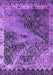 Machine Washable Oriental Purple Industrial Area Rugs, wshurb1772pur