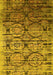 Oriental Yellow Industrial Rug, urb1773yw