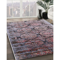 Mid-Century Modern Purple Oriental Rug, urb1773