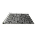 Sideview of Machine Washable Oriental Gray Industrial Rug, wshurb1773gry