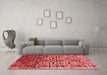 Industrial Red Washable Rugs