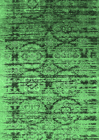 Oriental Emerald Green Industrial Rug, urb1773emgrn