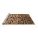 Sideview of Machine Washable Oriental Brown Industrial Rug, wshurb1773brn