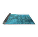 Sideview of Oriental Light Blue Industrial Rug, urb1774lblu