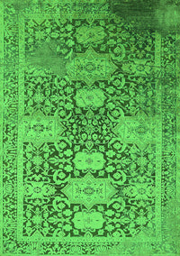 Oriental Green Industrial Rug, urb1774grn