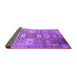 Sideview of Oriental Purple Industrial Rug, urb1774pur