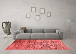 Industrial Red Washable Rugs