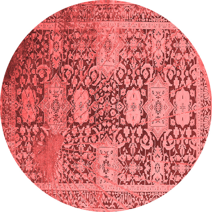 Machine Washable Oriental Red Industrial Rug, wshurb1774red