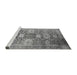 Sideview of Machine Washable Oriental Gray Industrial Rug, wshurb1774gry