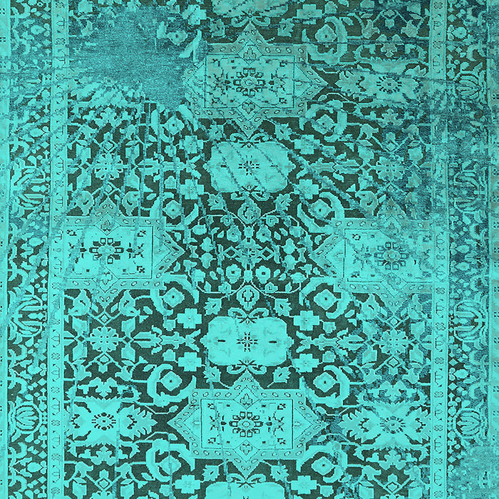 Oriental Turquoise Industrial Rug, urb1774turq