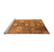 Sideview of Machine Washable Oriental Orange Industrial Area Rugs, wshurb1774org