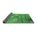 Sideview of Oriental Emerald Green Industrial Rug, urb1774emgrn