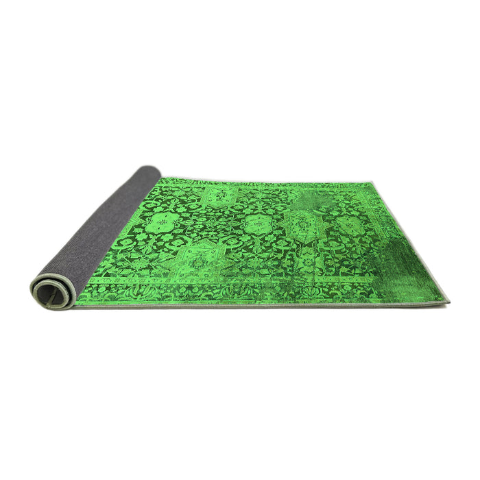 Sideview of Oriental Green Industrial Rug, urb1774grn