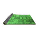 Sideview of Oriental Green Industrial Rug, urb1774grn